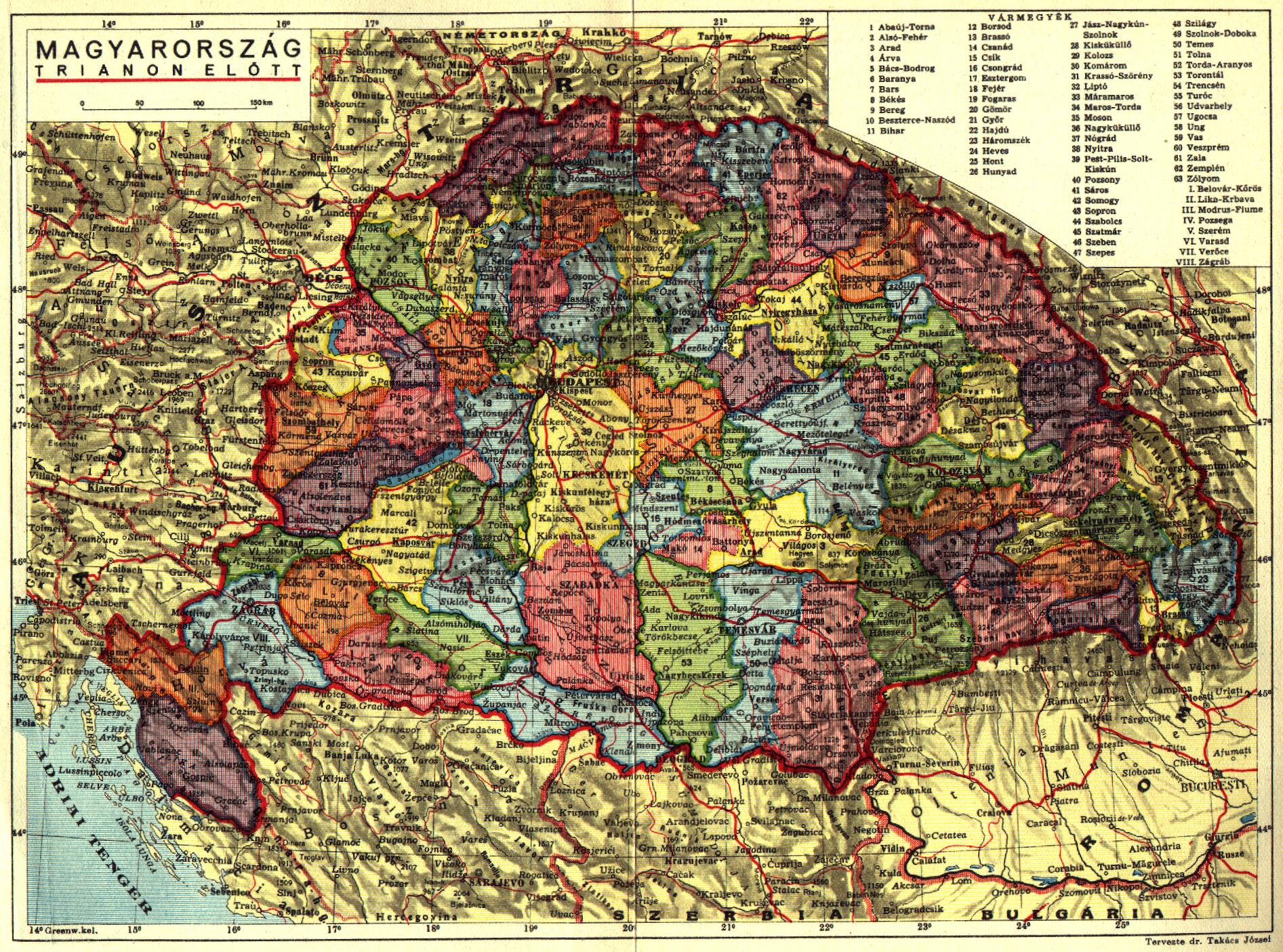magyarország trianon előtt térkép GYALÁZAT VOLT  IGAZSÁGOK, GAZSÁGOK   SOKKÖZNAPOK magyarország trianon előtt térkép